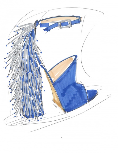 Sketch for Katy Perry Footwear, courtesy of Global Brands Group